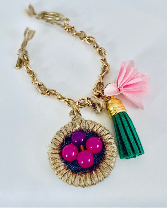 Saga Bracelet with Charms & Beads– Boho Chic Jewelry