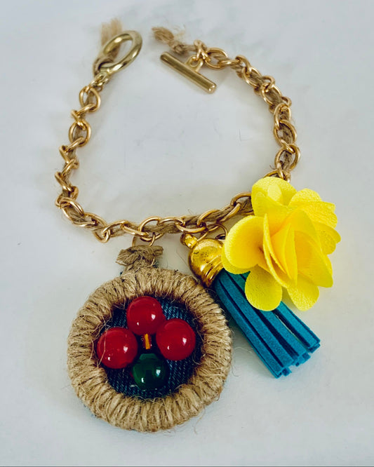 Soga Bracelet with Charms & Beads– Boho Chic Jewelry