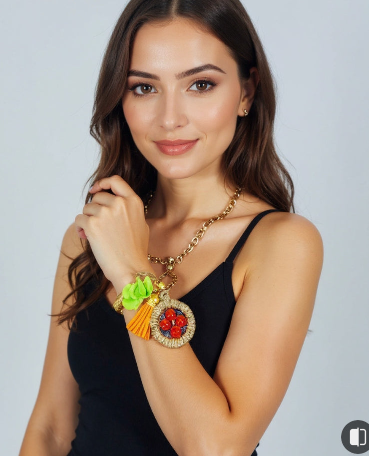 Ropchain Bracelet with Charms & Beads– Boho Chic Jewelry